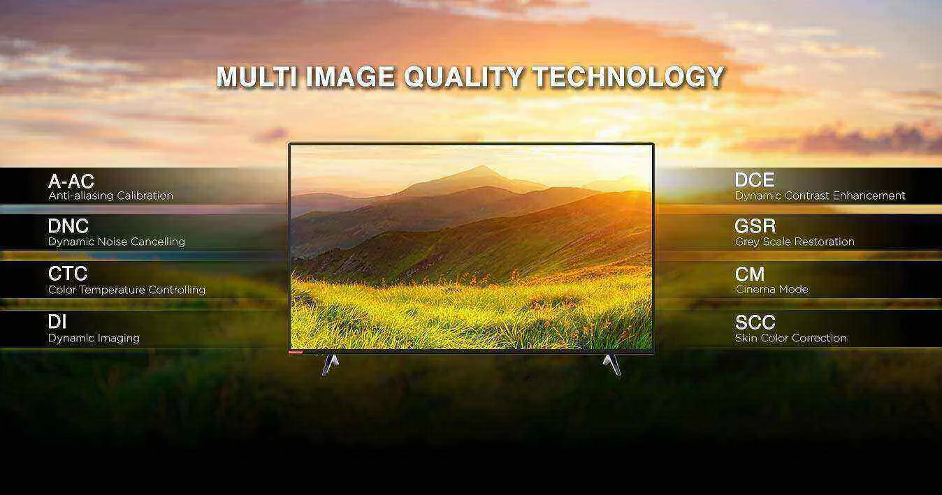 Changhong Ruba L32X6/5 - 32 inch LED TV- Narrow Bezel - HD TV- Black